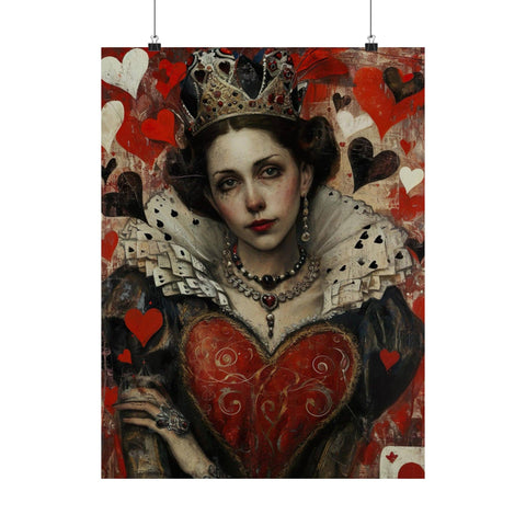 Framed Queen of Hearts Art Print