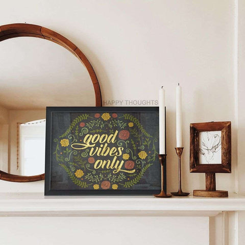 Good Vibes Only (Framed/Glass)