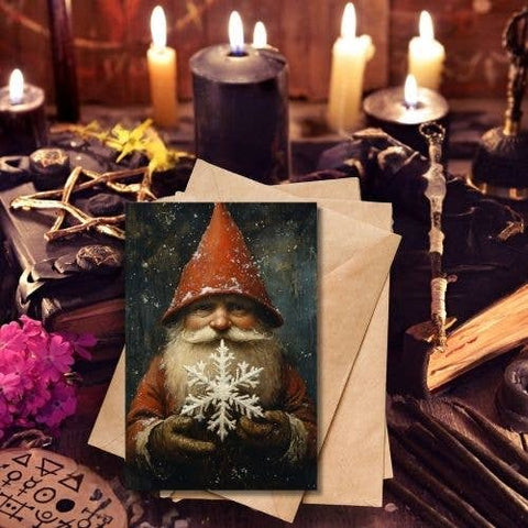 Gnome Scandi Christmas Greeting Cards
