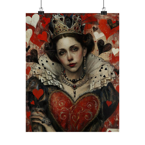 Framed Queen of Hearts Art Print