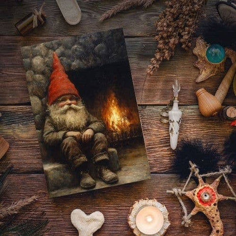 Gnome Scandi Christmas Greeting Cards
