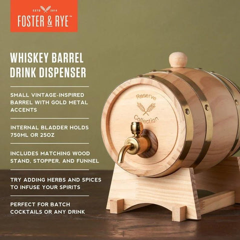 Whiskey Barrel Drink Dispenser Dispensers