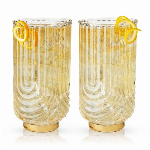 Gatsby Highball Glasses - Set of 2