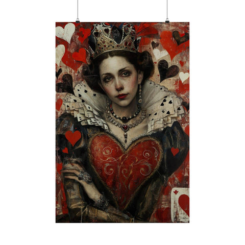 Framed Queen of Hearts Art Print