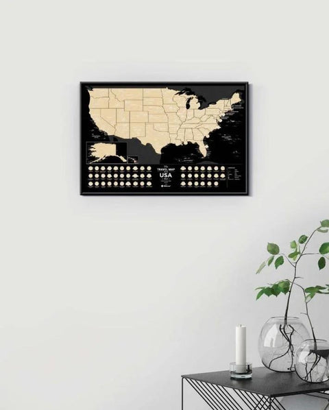 USA Travel | USA Black Edition Scratch Off Maps