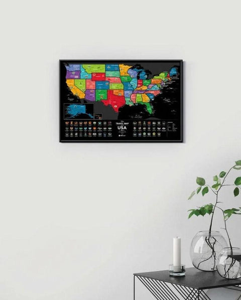 USA Travel | USA Black Edition Scratch Off Maps