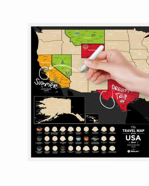 USA Travel | USA Black Edition Scratch Off Maps