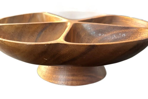 MonkeyPod Wood Lazy Susan Serving Dish Serving Platters