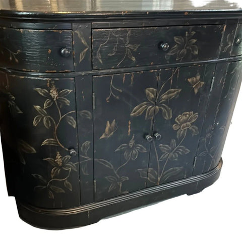 Vintage Hand Painted Buffet Table Accent Tables