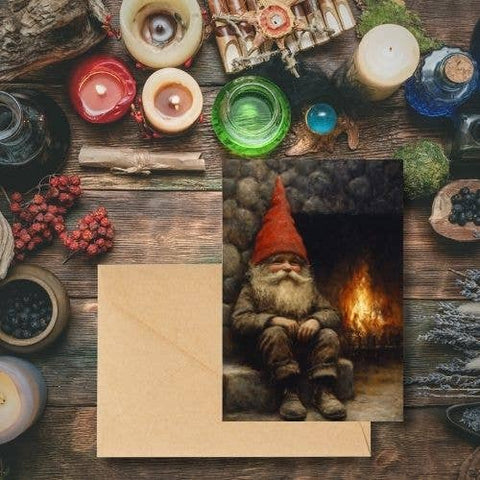 Gnome Scandi Christmas Greeting Cards
