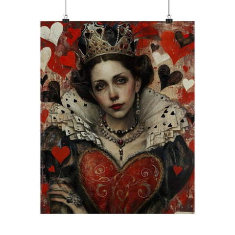 Framed Queen of Hearts Art Print