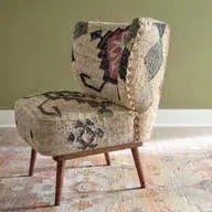Archer Handmade Geometric Jute Blend Chair-Accent Chairs-nikal + dust