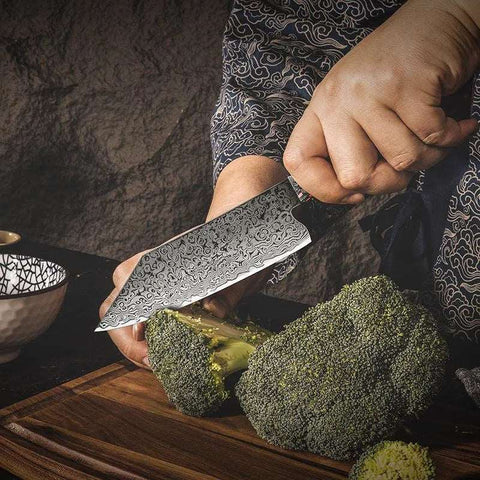 Bunka Knife | Walnut Burl Handle-Chef Knives-nikal + dust