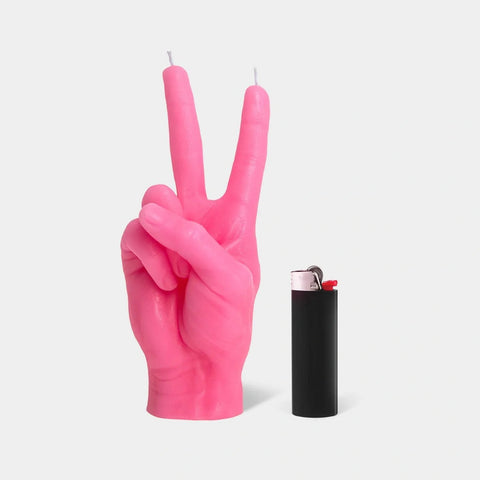 CandleHand Hand Gesture Candle - Victory/Peace