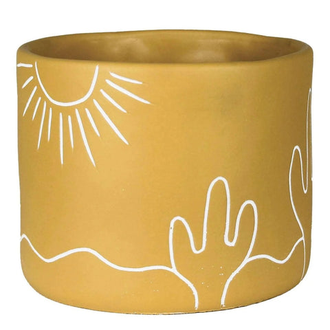 Desert Vista Planter Pot - Cement-Planters-nikal + dust