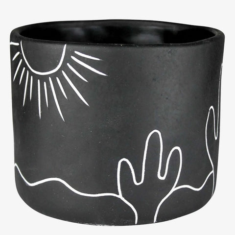 Desert Vista Planter Pot - Cement-Planters-nikal + dust