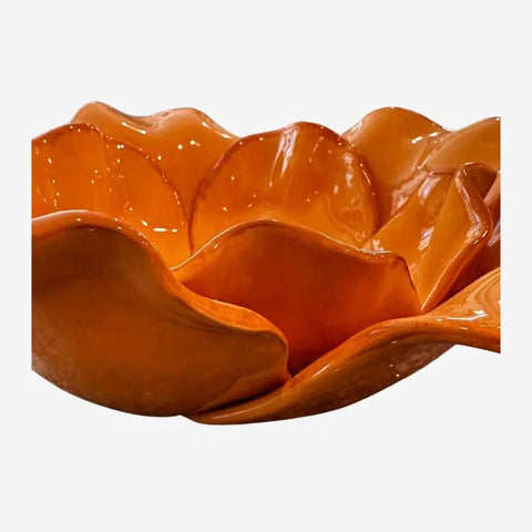 Bowl Studio B By Magenta Beautiful Flower Petal Bowl Handmade Ceramic Decorative Accents