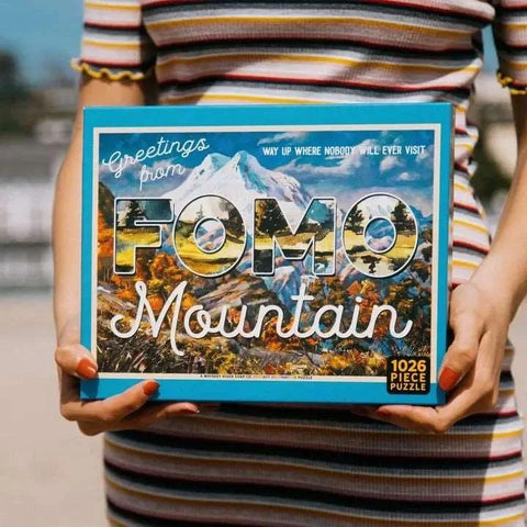 Greetings from Fomo Mountain | Funny Puzzle