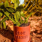 Grow Dammit Concrete Planter-Planters-nikal + dust