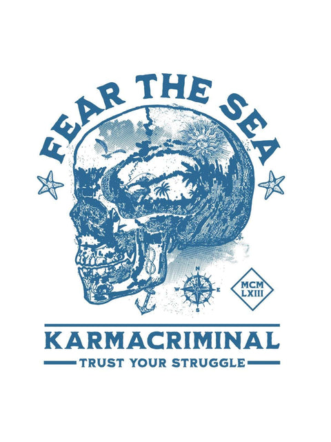 KarmaCriminal Fear The Sea Tee-Graphic T-Shirts-nikal + dust