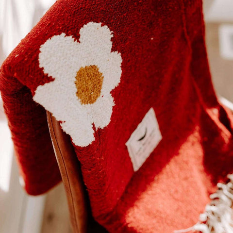 Lazy Daisy Blanket - Sustainably Sourced Throw-Blankets-nikal + dust