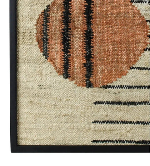 Mana Woven Wall Art, Circle Next To Lines-Wall Hanging-nikal + dust