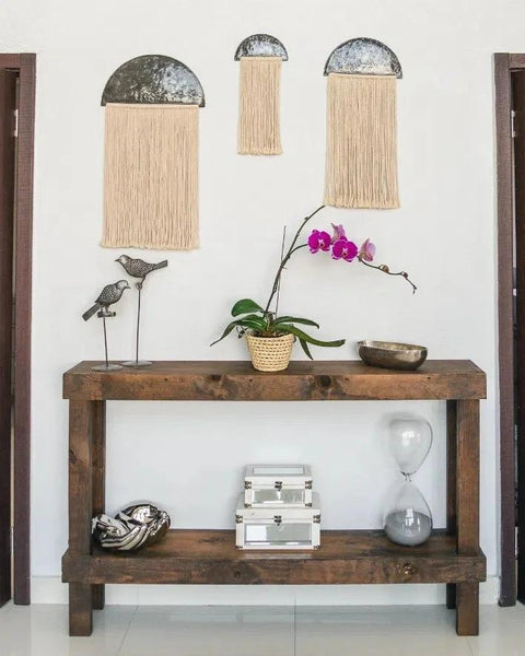 Metal and Macrame Wall Art Set-nikal + dust