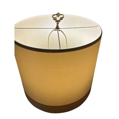 Mid Century Modern Plant Stand Floor Lamp in Gold Chrome
