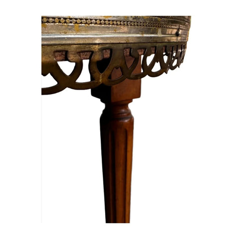Mid 20th Century Marble and Brass Regency Drinks/Side Table