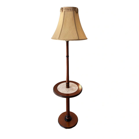 Mid Century Modern Lamp Tiled Table With Shade