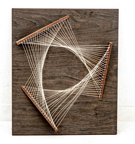 Mid Century Mounted String Art