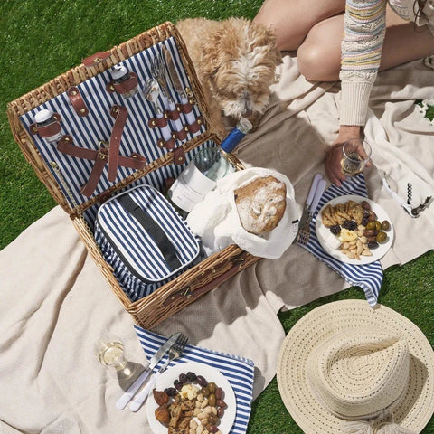 Newport Wicker Picnic Basket-Picnic Baskets-nikal + dust