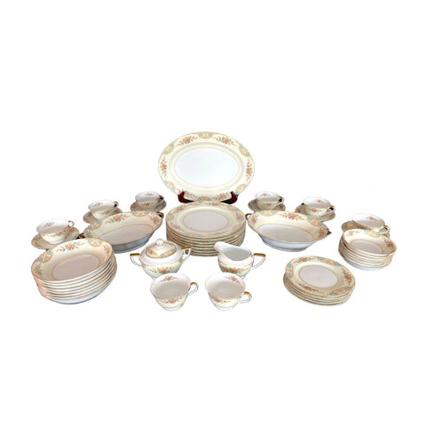 Noritake "M" Pattern N561 Fine China Set (47 Pieces)