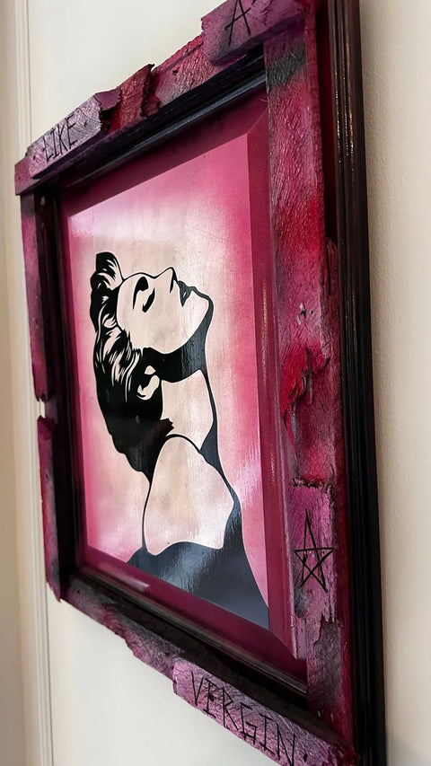 Original Mixed Media Wall Art - Madonna - Like a Virgin