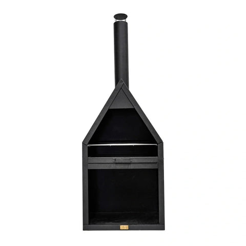 Outdoor Henley Fireplace with Grill Iron Fireplace