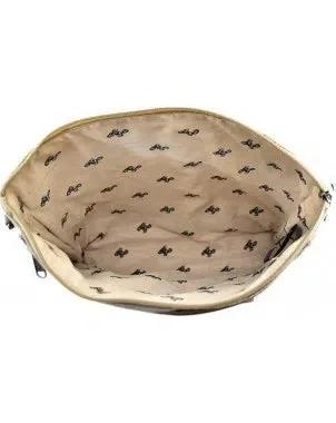 Recycled Military Tent Crossbody with Vintage Fabric Trim-Crossbody Bags-nikal + dust