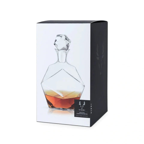 Faceted Crystal Liquor Decanter Decanters