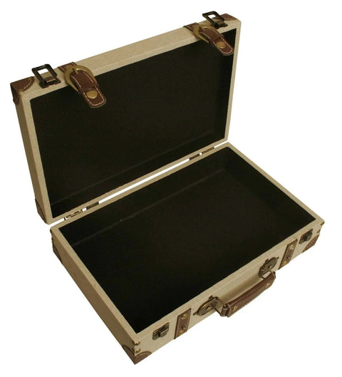 Light Tan Canvas Suitcase