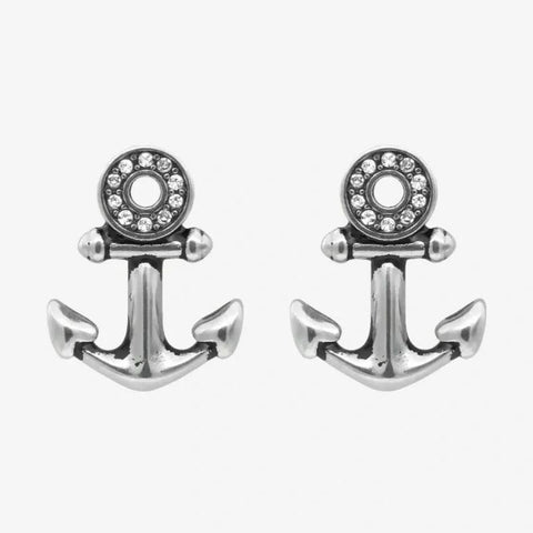 Sparkling Eye Anchor Earrings-Earrings-nikal + dust