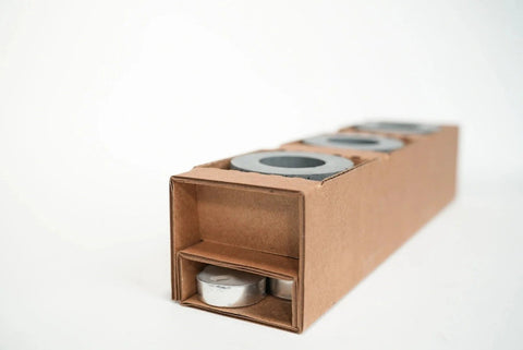 Concrete Tea Lights - 3 Pack Candle Holders