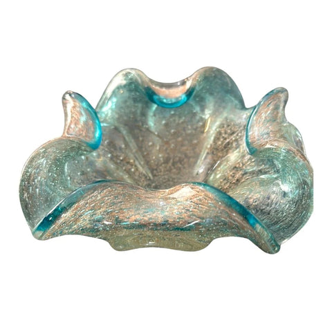 Vintage Murano Hand Blown Glass Bowl