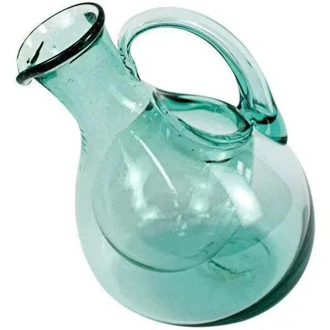 Tilted White Wine Decanter With Ice Pocket-Decanters-nikal + dust