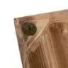 Triangle Wooden Wall Decor with Gold Accent Wall Hanging