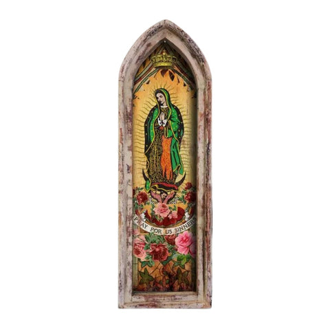 Pray For Us Sinners | Large Arch Artwork Wall Hanging