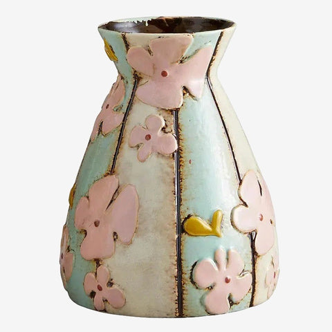 Vintage Floral Vase-Vases-nikal + dust
