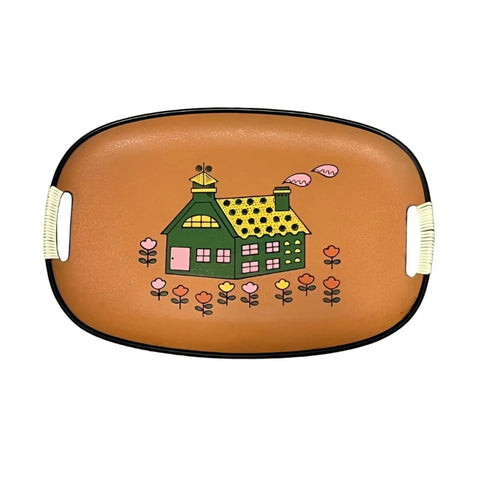 Vintage 1960s Japan MCM Oval Trays  ( Set of 5)