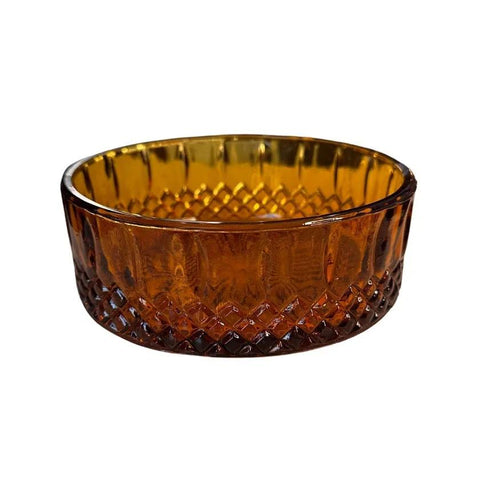 Vintage Amber Bowl Decorative Accents