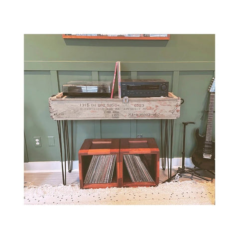 Vintage Military Ammunitions Crate - Console Table Console Tables