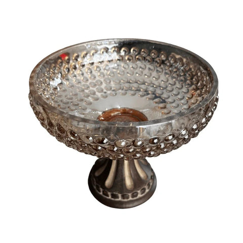 Hobnail Bowl with Footed Pedestal