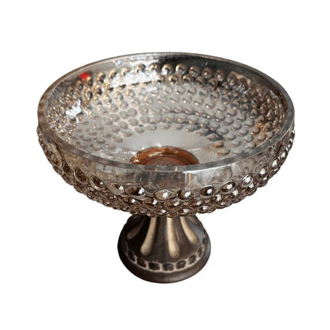 Hobnail Bowl with Footed Pedestal